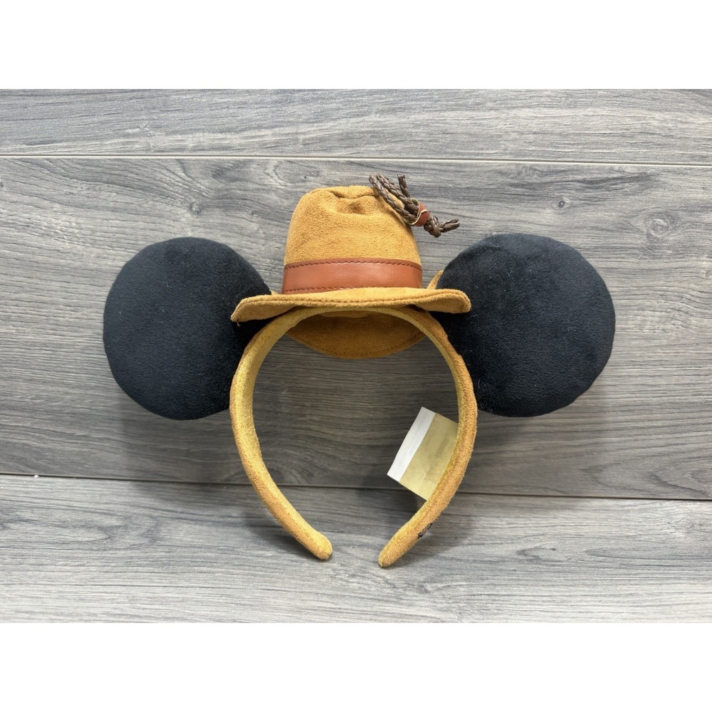 Disney Mickey Ears Headband Indiana Jones Paris Disneyland One Size Unisex